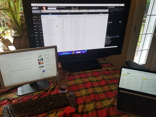 fantasy football auction battlestation